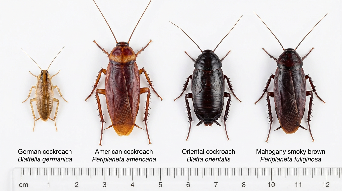 How to Identify German Cockroaches vs. Other Cockroach Species