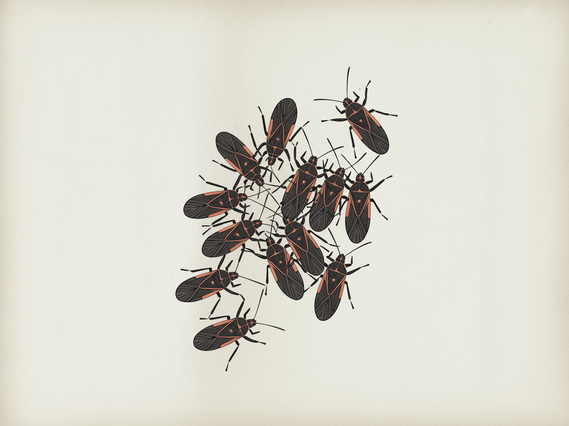 Box Elder Bug Swarm identification photo