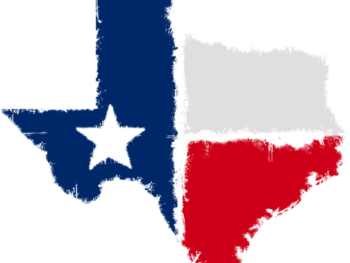 Texas Map Flag